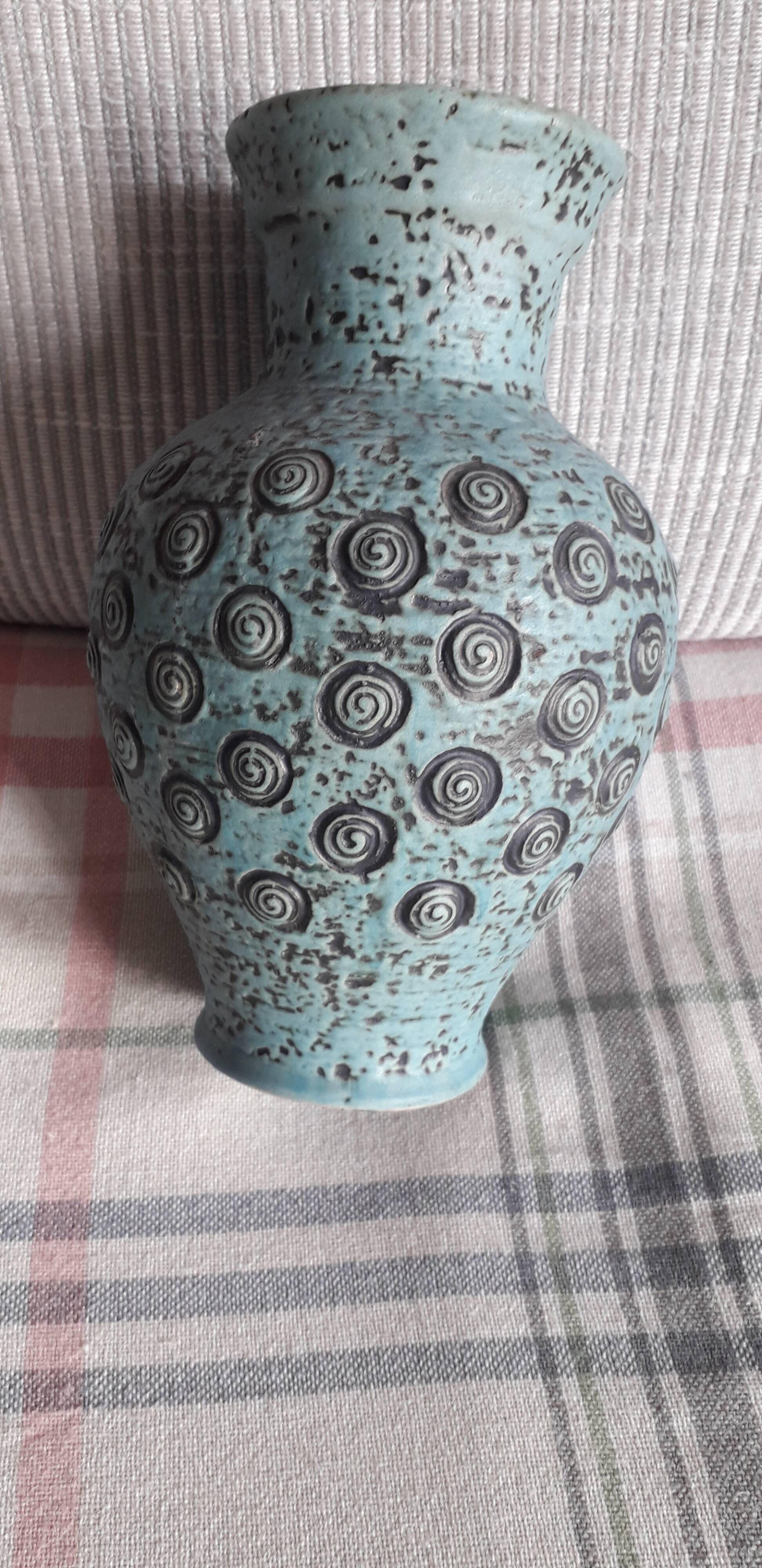 Vase vintage en céramique signé Jasba