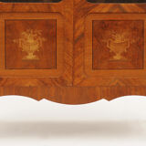 Showcase in marquetry