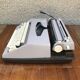 Former Scheidegger "princess matic" metal beige writing machine - vintage malle