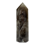 Smoked rock crystal obelisk