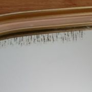 Miroir vintage ovoïde Schön - années 60