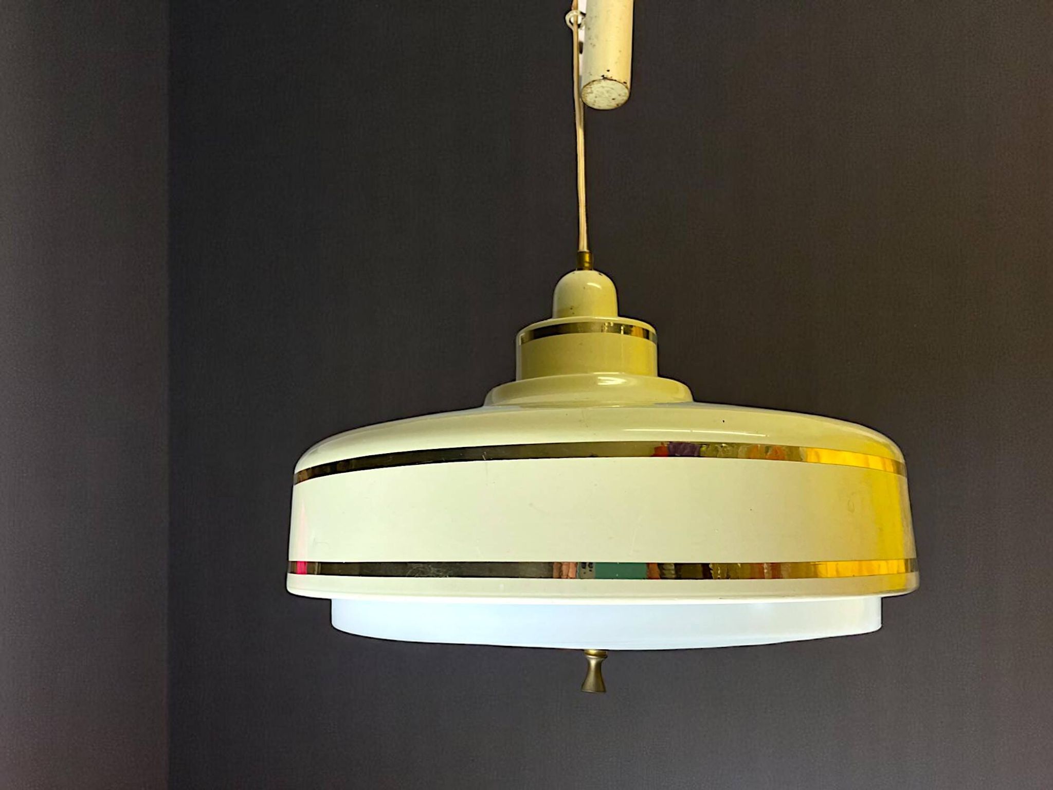 Lumière de plafond de cuisine à hauteur réglable de style danois moderne