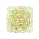 Large Amber Bubble Glass Ceiling Light by Helena Tynell for Limburg, 1960s