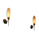 Pair of Italian bronze wall sconces