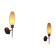 Pair of Italian bronze wall sconces