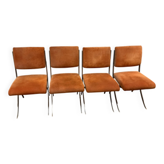 Set of 4 chairs by Paul Legeard
