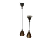 Pair of geometric Memphis candlesticks
