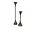 Pair of geometric Memphis candlesticks