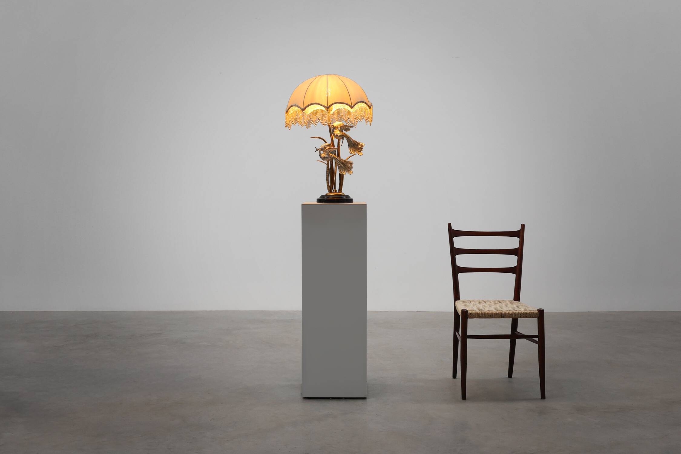 Lampe de table de style régence théâtrale d'Hollywood par Galeotti, Italie, années 1970.