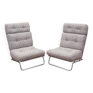 2 chauffeuses en métal