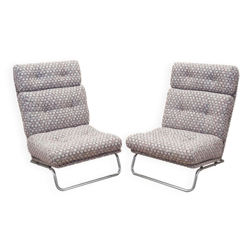 Set of lounge armchairs, Italian design, 1970s, production: Italy
