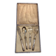 Silver dessert serving cutlery with minerva stamp original box