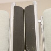 Set de 3 de chaises tubulaires en acier chromé, datant de 1970.Ref Amanda