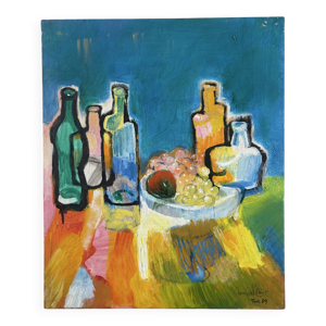 Nature morte aux bouteilles,