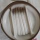 Asparagus serving platter + 8 asparagus plates in Salins earthenware