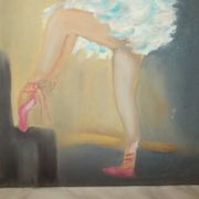 Oil on canvas dancer