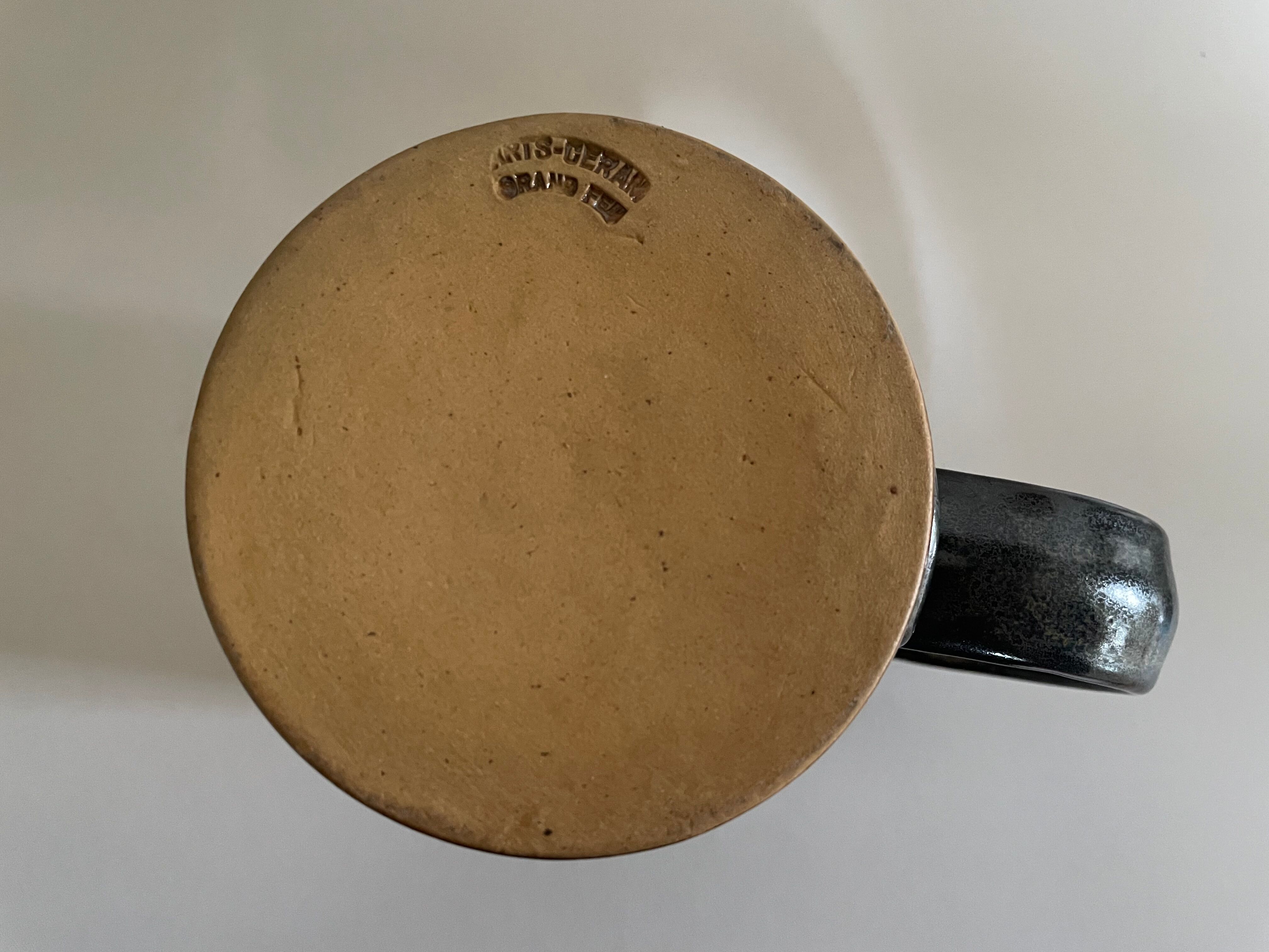 Sandstone mug "art ceram grand feu"