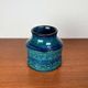 Mid-Century Modern Rimini Blu Pottery Vase by Aldo Londi for Bitossi, Italy, 1960s