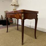 19th century floral marquetry games table
