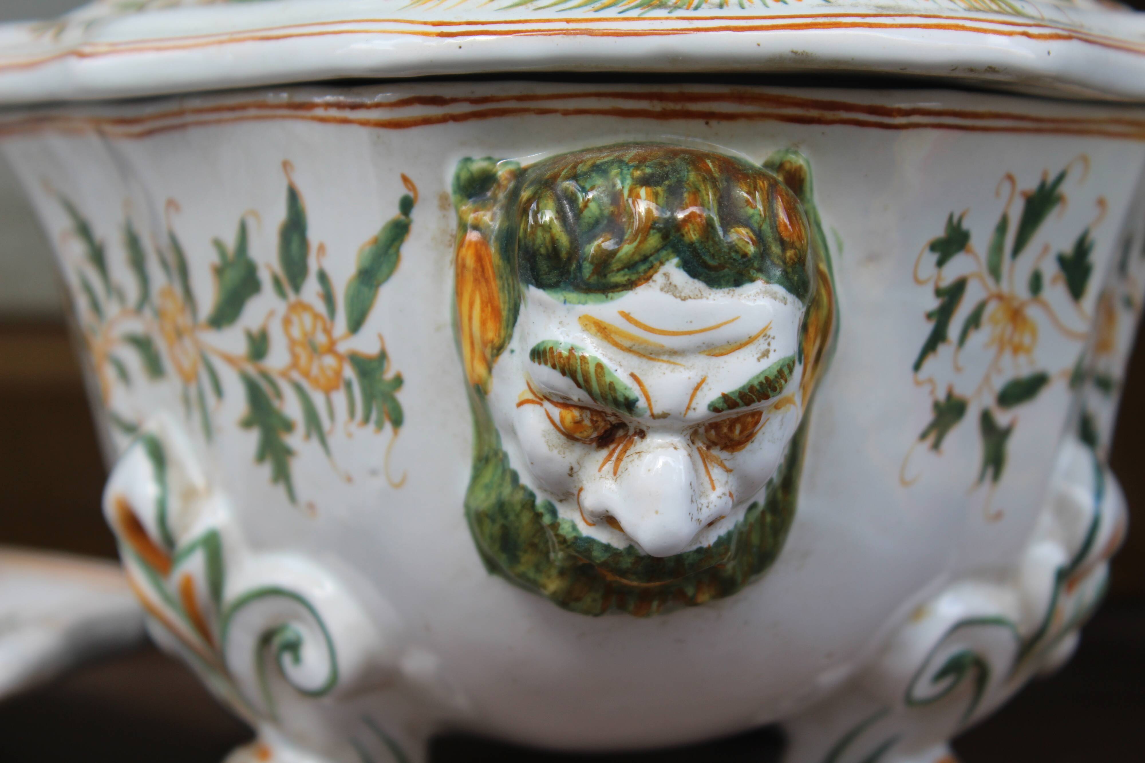 Earthenware soup bowl