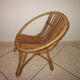Fauteuil rotin enfant vintage