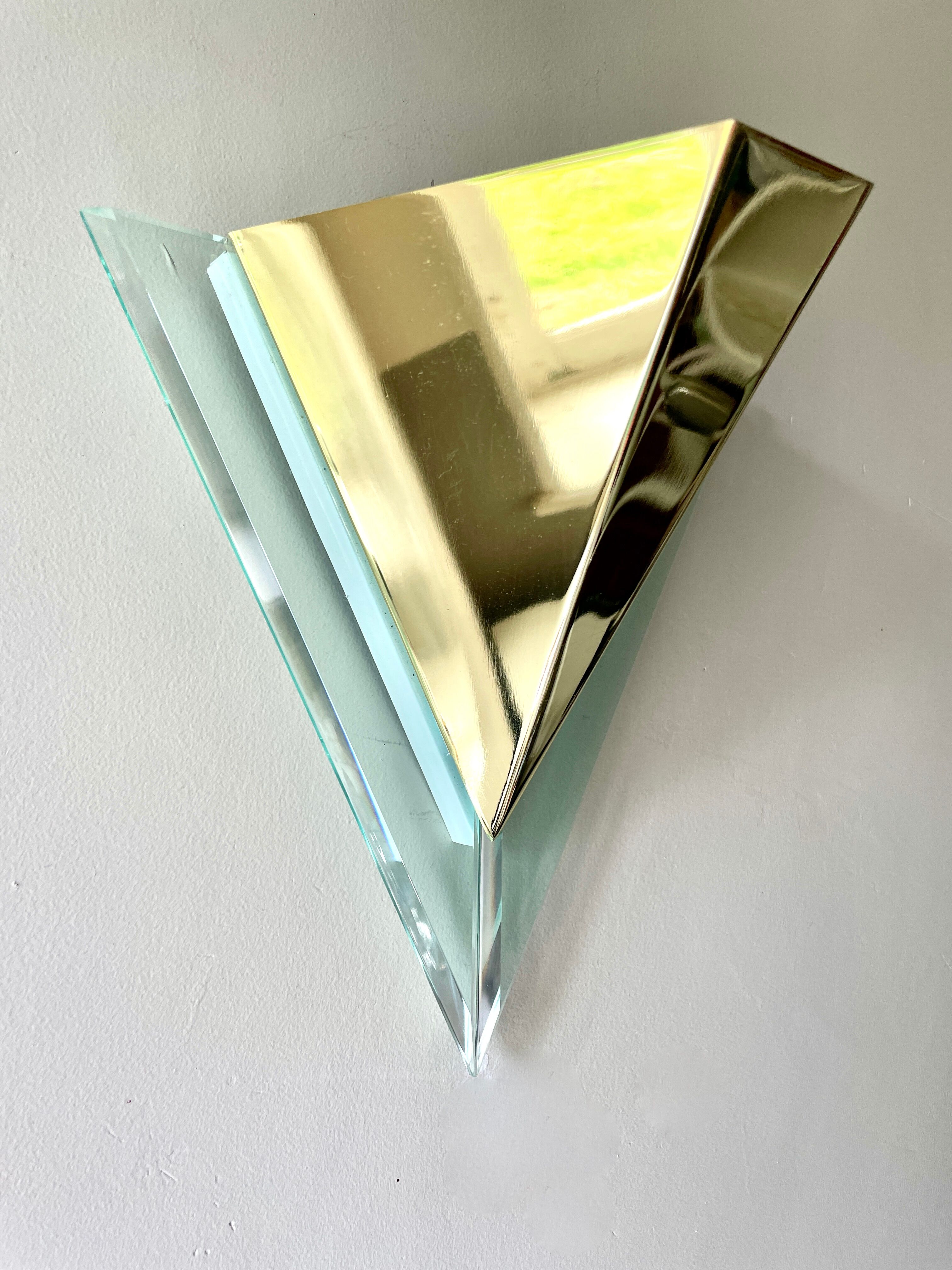 Triangular wall light 1980