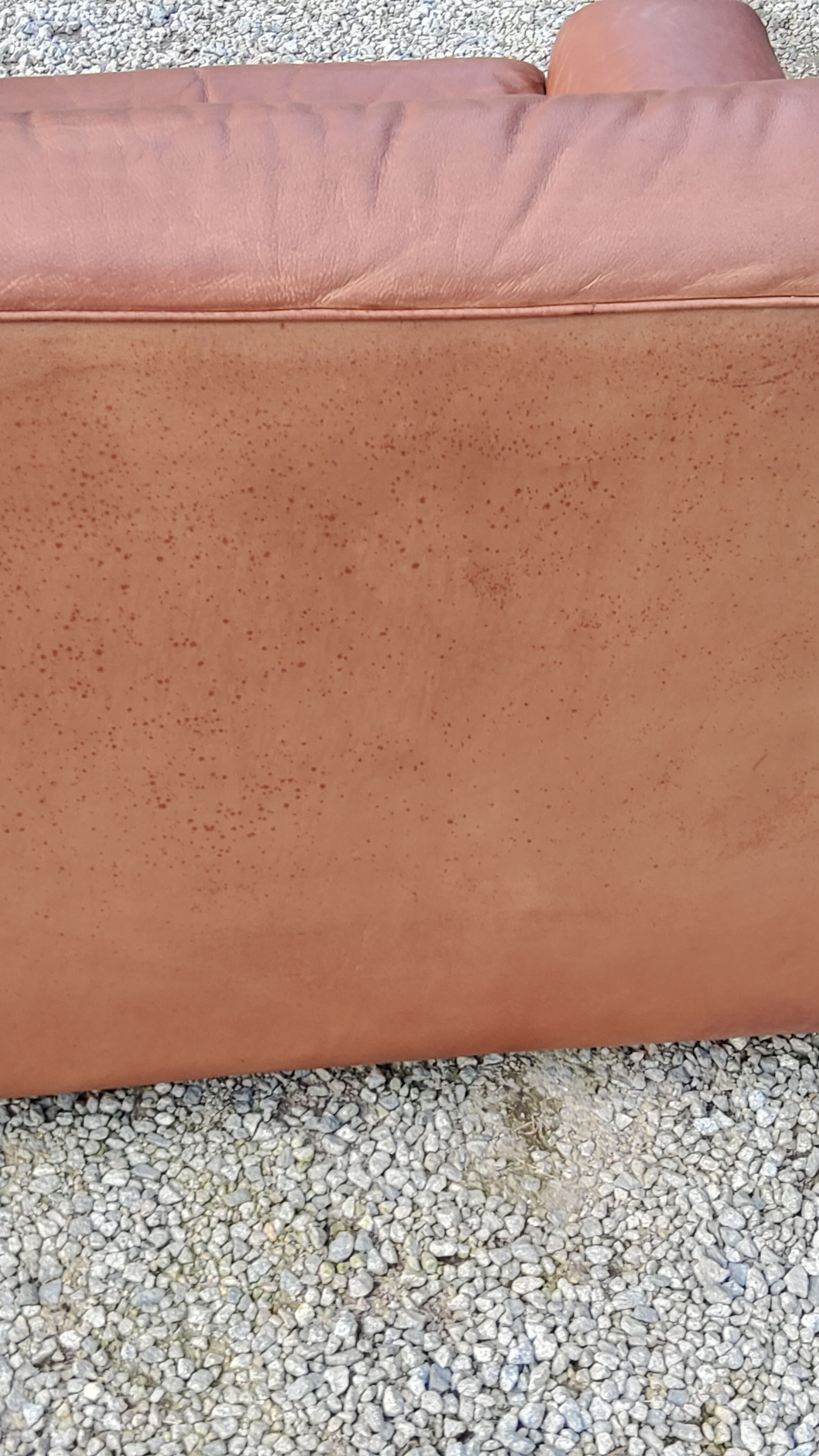 Pair of armchairs and De Sede sofa in cognac leather from the 70s/80s