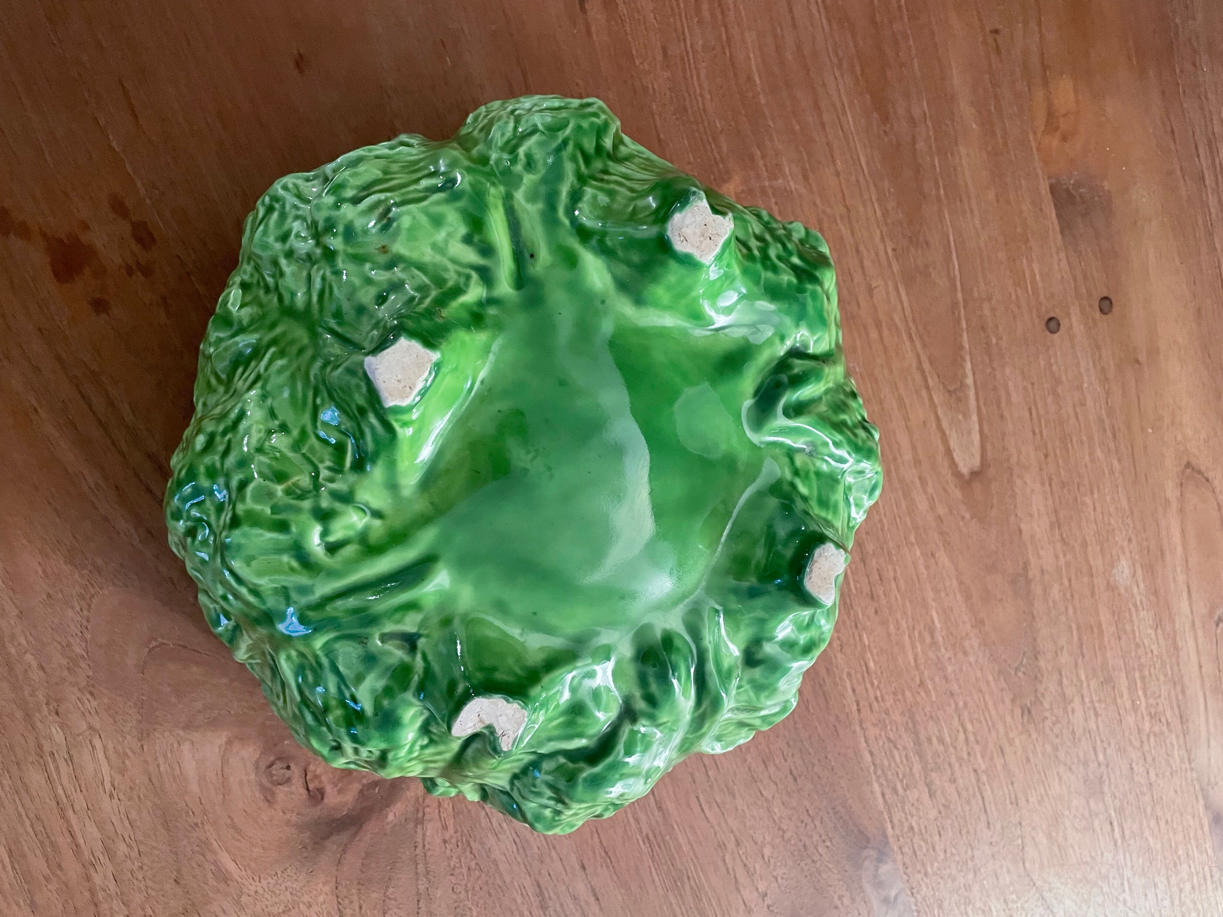 Fruit cup / Ceramic salad bowl collard greens