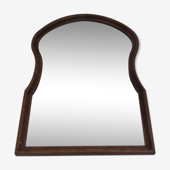 Miroir biseauté en bois - 75x55cm
