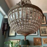 Bronze balloon chandelier and grapevines 90cm