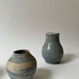 Set of 2 handmade ceramic vases
