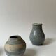 Set of 2 handmade ceramic vases