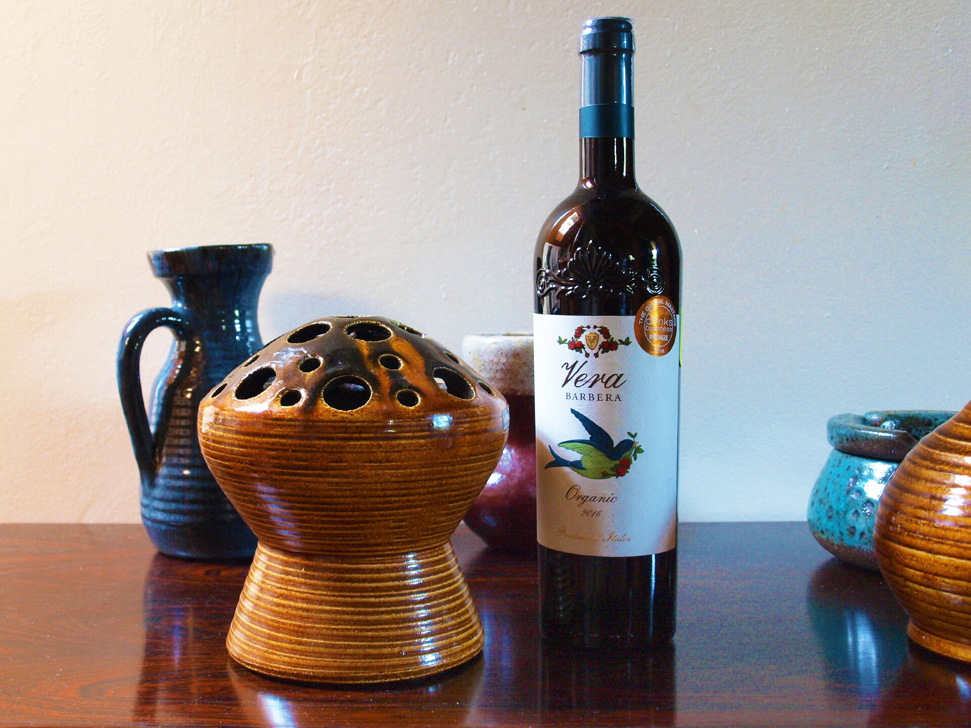 Ceramic flower-picnic vase of the potters of Accolay