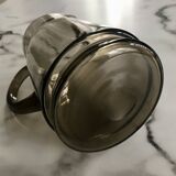 Smoked glass pitcher from the 70s