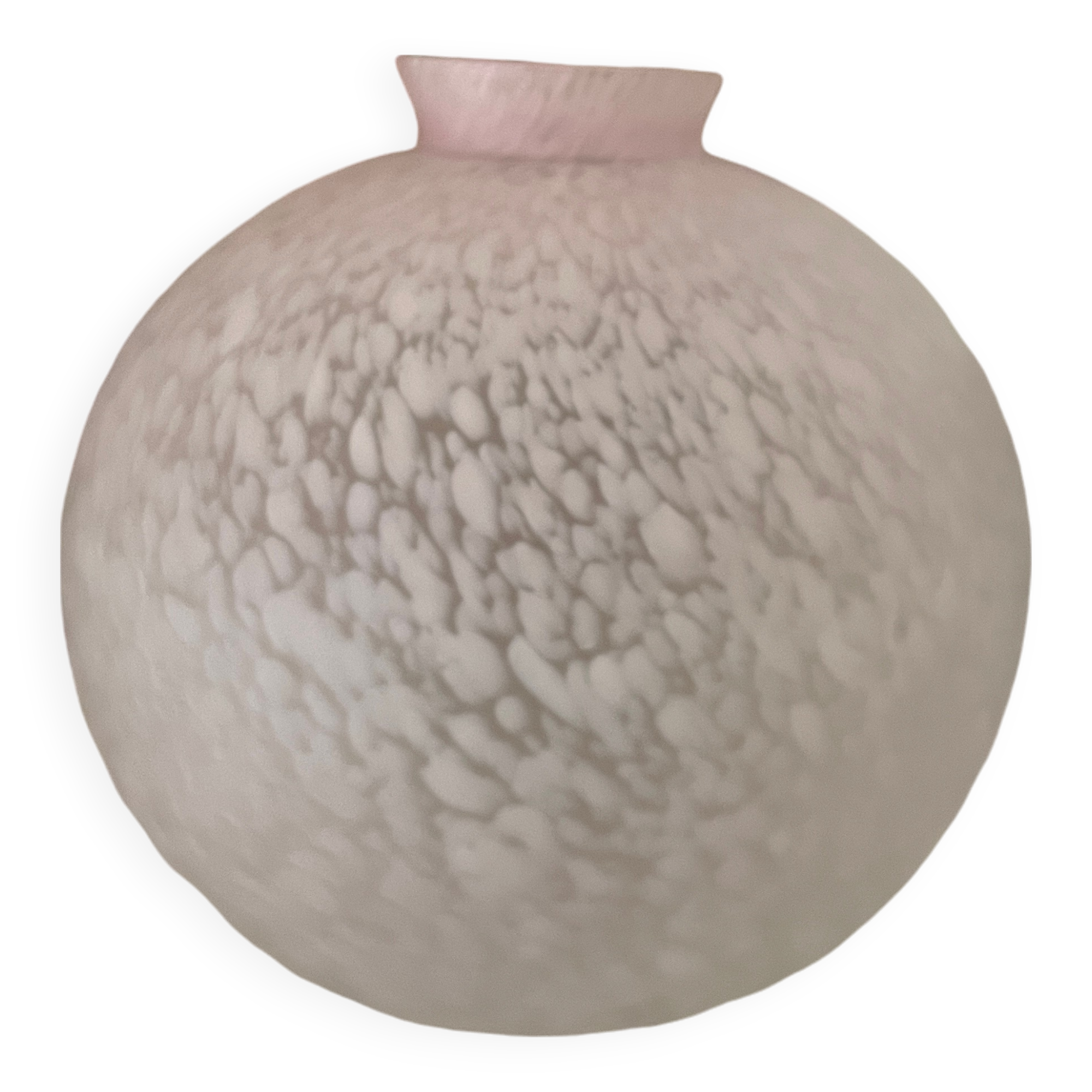Speckled ball glass vase