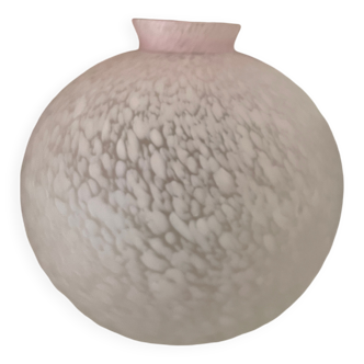 Speckled ball glass vase