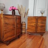 Pair of art deco bedside tables