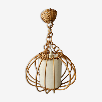 Rattan suspension from the 60s