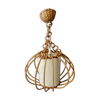 Rattan suspension from the 60s