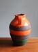Vase orange céramique allemande des années 60