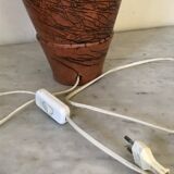 Raku ceramic lamp foot