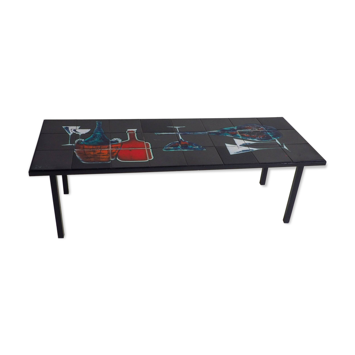 Mid-century modern  tiled coffee table by Antonio Denisco