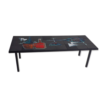Table basse carrelée de style mid-century modern par Antonio Denisco