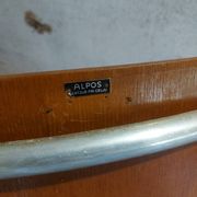 Fauteuil en bois et aluminium par Alpos, années 1970