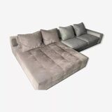 Lawrence composition sofa in two separable modules. Minotti sign LYON