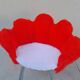 Chaise moumoute enfant vintage forme de fleur