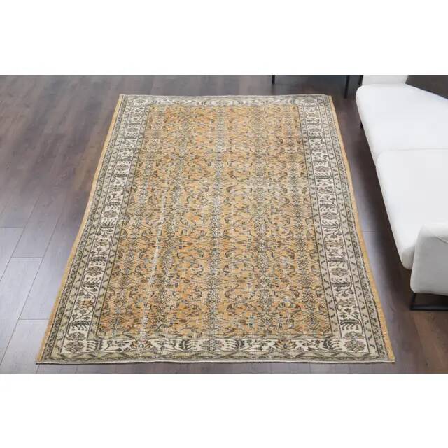 1940s Vintage Turkish Hand-Knotted Area Rug 180x290