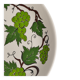 Hand-Painted Greek Ceramic Wall Plate, Grapevine & Rod of Asclepius Motif