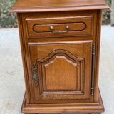 English chest of drawers in solid oak satin wood