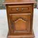 English chest of drawers in solid oak satin wood